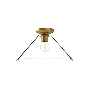 Salem - 1 Light Flush Mount-8 Inches Tall and 14.13 Inches Wide