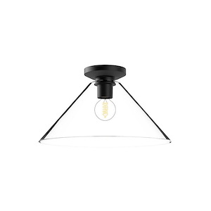 Salem - 1 Light Flush Mount-8 Inches Tall and 14.13 Inches Wide