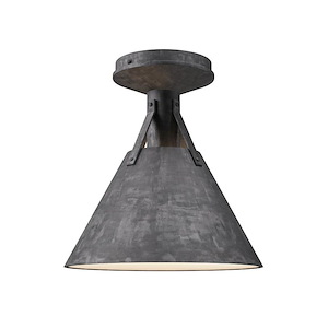 Archer - 1 Light Flush Mount-10 Inches Tall and 9.5 Inches Wide