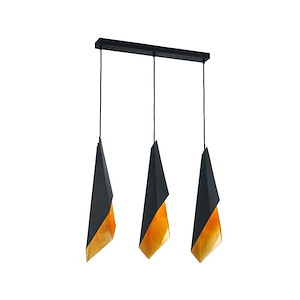 Velo - 3 Light Pendant-26.88 Inches Tall and 7.38 Inches Wide