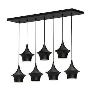 Emiko - 7 Light Pendant-13.75 Inches Tall and 7.13 Inches Wide