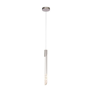 Glacia - 5W LED Pendant-19.13 Inches Tall and 1.5 Inches Wide