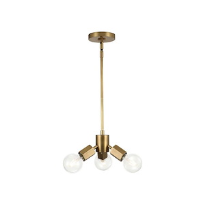 Hexa - 3 Light Pendant-5.5 Inches Tall and 9.38 Inches Wide