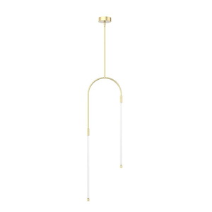 Honour - 17W LED Pendant-45.38 Inches Tall and 0.88 Inches Wide