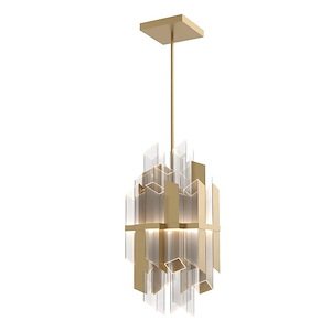 Rowland - 92W LED Pendant-40 Inches Tall and 19.75 Inches Wide