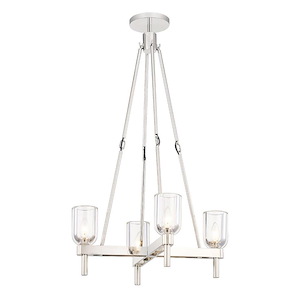 Lucian - 4 Light Pendant-35.38 Inches Tall and 22 Inches Wide