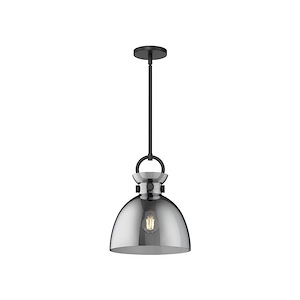Waldo - 1 Light Pendant with Glass-12.75 Inches Tall and 10.5 Inches Wide