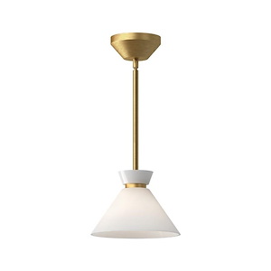 Halston - 1 Light Pendant-5.63 Inches Tall and 8 Inches Wide