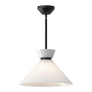 Halston - 1 Light Pendant-9 Inches Tall and 14.13 Inches Wide