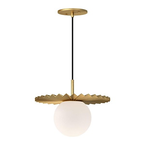 Plume - 1 Light Pendant-9.63 Inches Tall and 11.88 Inches Wide - 1288472