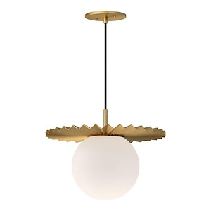 Plume - 1 Light Pendant-11.75 Inches Tall and 13.88 Inches Wide - 1288542