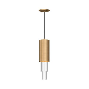 Bordeaux - 11W LED Pendant-17.13 Inches Tall and 4.38 Inches Wide