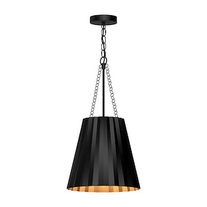 Plisse - 1 Light Pendant-20.75 Inches Tall and 12.13 Inches Wide