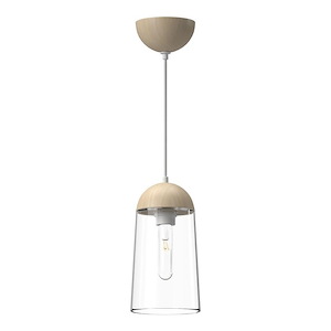 Emil - 1 Light Pendant-11.5 Inches Tall and 6 Inches Wide