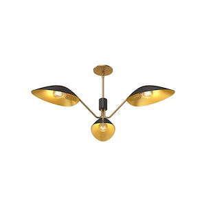 Oscar - 3 Light Pendant-6 Inches Tall and 35.63 Inches Wide