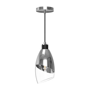 Capri - 1 Light Pendant-11.13 Inches Tall and 5.25 Inches Wide