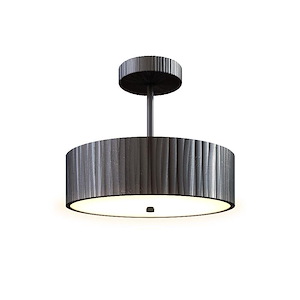 Kensington - 32W LED Semi-Flush Mount-9.63 Inches Tall and 12 Inches Wide