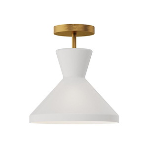 Betty - 1 Light Semi-Flush Mount-11.13 Inches Tall and 10.25 Inches Wide - 1288747