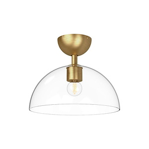 Jude - 1 Light Semi-Flush Mount-9.88 Inches Tall and 12 Inches Wide - 1288546