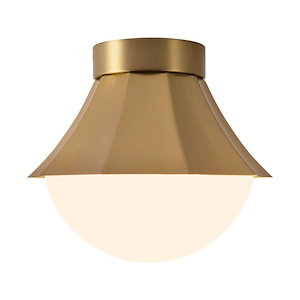Shelton - 1 Light Semi-Flush Mount-9.38 Inch Tall and 11.38 Inch Wide