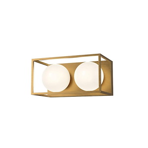 Amelia - 2 Light Bath Vanity-6.38 Inches Tall and 12.63 Inches Wide - 1288602