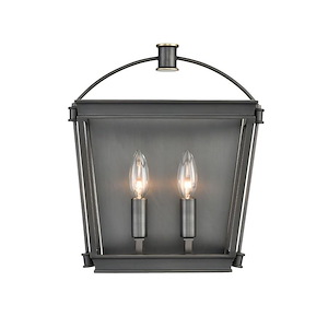 Manor - 2 Light Bath Vanity-13.75 Inches Tall and 12 Inches Wide