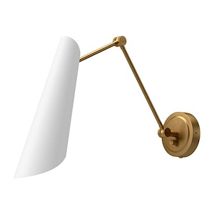 Gabriel - 1 Light Swing Arm Bath Vanity-15.38 Inches Tall and 4.38 Inches Wide