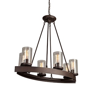 Menlo Park-6 Light Chandelier in Transitional Style-13.5 Inches Wide by 28.75 Inches High - 439116