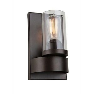 Menlo Park-1 Light Wall Mount in Transitional Style-5 Inches Wide by 10 Inches High