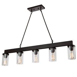 Menlo Park-5 Light Island in Transitional Style-4.5 Inches Wide by 10.5 Inches High