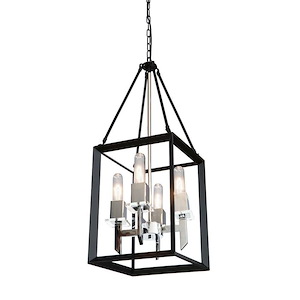 Vineyard-4 Light Chandelier-12 Inches Wide by 26 Inches High