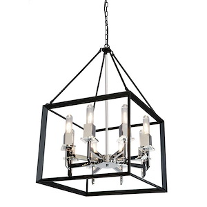 Vineyard-8 Light Chandelier-20 Inches Wide by 34.5 Inches High