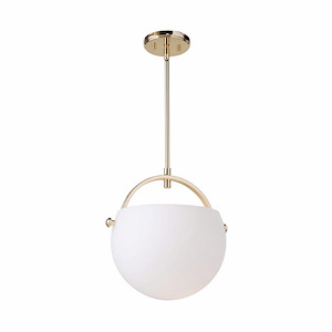 Single-1 Light Pendant-13.5 Inches Wide by 13 Inches High