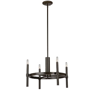 Encore-4 Light Chandelier in Transitional Style-20 Inches Wide by 13 Inches High