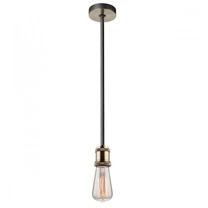 Tribeca-1 Light Pendant in Industrial Style-3.5 Inches Wide by 6 Inches High - 615308
