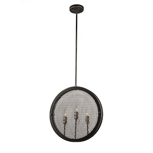 Riverside-Three Light Pendant-3.25 Inches Wide by 16.5 Inches High