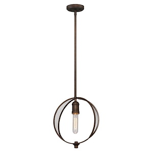 Linden-1 Light Pendant in Transitional Style-3.09 Inches Wide by 11 Inches High - 615279