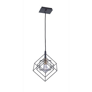 Artistry-1 Light Pendant in Transitional Style-9.75 Inches Wide by 11.25 Inches High