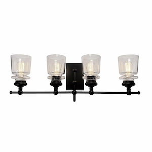 Castara-4 Light Wall Mount-30 Inches Wide by 10.5 Inches High