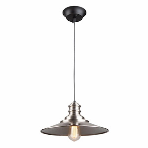 Broxton-1 Light Pendant-12 Inches Wide by 6 Inches High