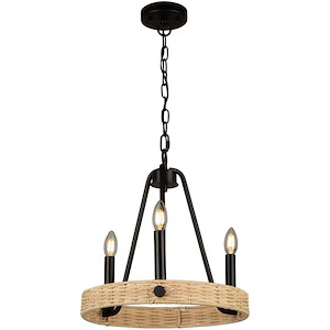 Perris - 3 Light Chandelier In Classic Style-16 Inches Tall and 1 Inches Wide