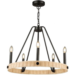 Perris - 5 Light Chandelier In Classic Style-20 Inches Tall and 24 Inches Wide - 1107617