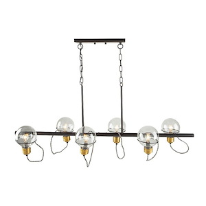 Martina-6 Light Island in Industrial Style-15.31 Inches Wide by 21.03 Inches High - 1215323
