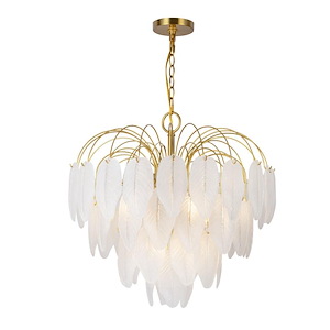 Alessia - 10 Light Chandelier-22.4 Inches Tall and 22.6 Inches Wide - 1337501