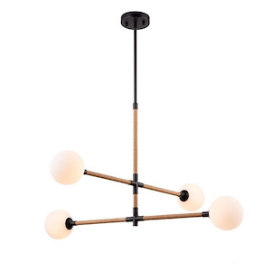 Capilano - 4 Light Chandelier-20.4 Inches Tall and 35.7 Inches Wide