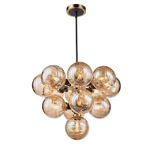 Gem - 13 Light Chandelier-16.75 Inches Tall and 23.25 Inches Wide