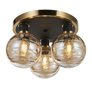 Bonita - 3 Light Semi-Flush Mount-8.5 Inches Tall and 14.5 Inches Wide - 1332058
