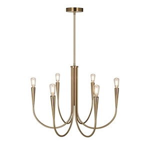 Bronte - 6 Light Chandelier-18.5 Inches Tall and 24.5 Inches Wide
