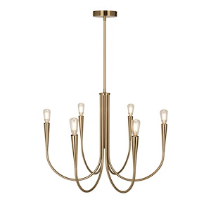 Bronte - 6 Light Chandelier-18.5 Inches Tall and 24.5 Inches Wide