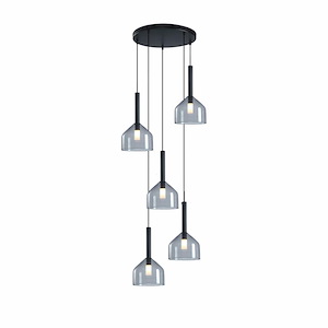 Kali - 5 Light Chandelier-14.25 Inches Tall and 22 Inches Wide